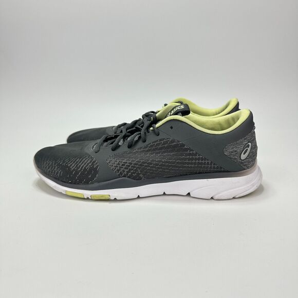 Asics Gel Fit Tempo 3 Gray Lime Green Cross Trainer Running Shoes Women Size 8.5 - Picture 2 of 10